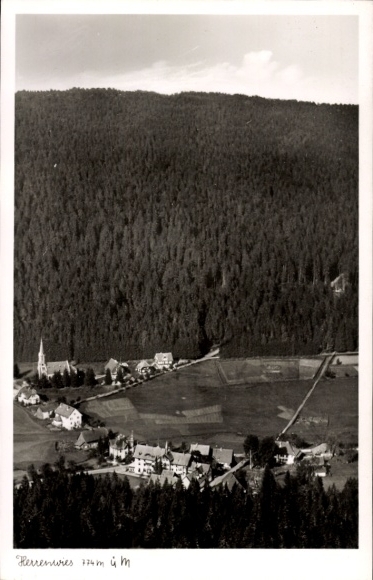 Ak Herrenwies Forbach im Schwarzwald Baden, Fliegeraufnahme