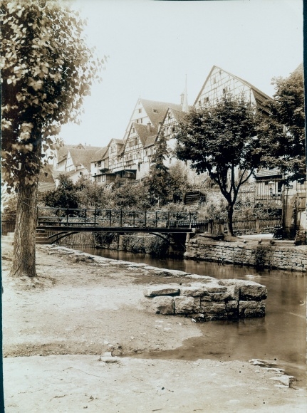 foto Bietigheim Bissingen, gedeelte in de oude stad, brug