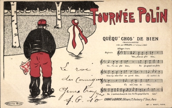 Song Postcard Tournée Polin, Quèqu' Chos' De Bien