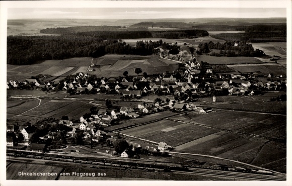 Dinkelscherben in Swabia, aerial photograph