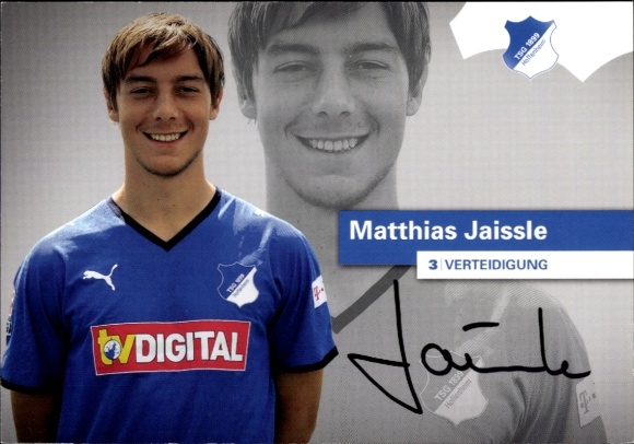 Autogrammkarte Fußballer Matthias Jaissle, TSG 1899 Hoffenheim, Autogramm