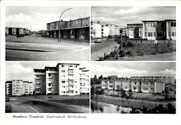 Postcard Hamburg Wandsbek Bramfeld, Gartenstadt Hohnerkamp