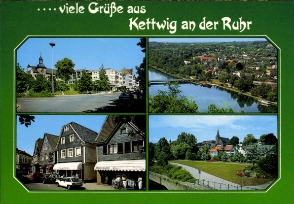 Ak Kettwig Essen im Ruhrgebiet, Stadtansichten