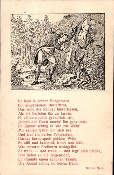 7 Postcard Münchhausen Series 2, 1-7