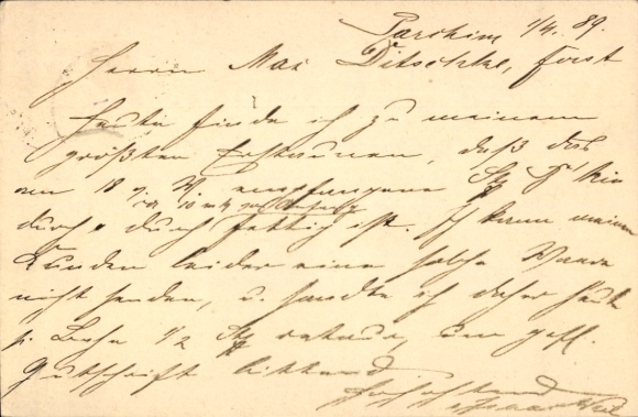 Postal stationery Postcard Parchim, Isaac Weil