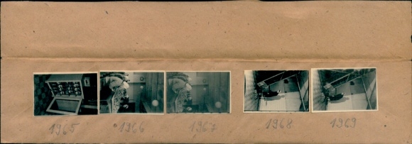 Fotos Kontaktabzug Potsdam, Konservenfabrik Carl Schäfer, 5 Fotos ca. 4x2 cm, Negative innenliegend
