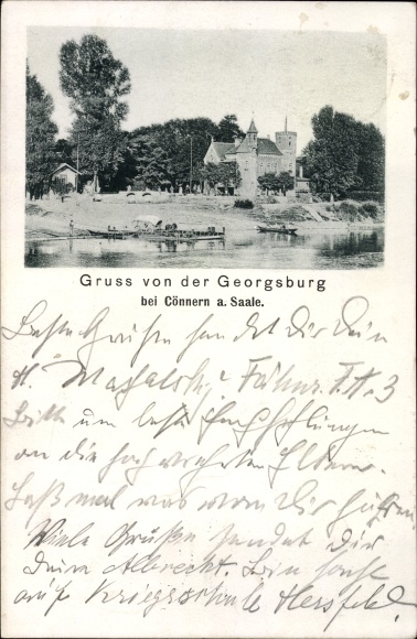 Ak Könnern Cönnern in Salzlandkreis, Georgsburg
