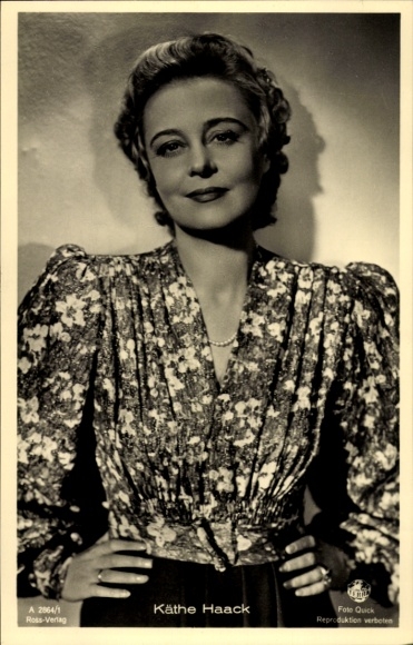 Ak Schauspielerin Käthe Haack, Portrait, Autogramm