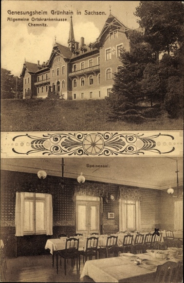 PC Grünhain in Saxony, convalescent home, general local health insurance fund Chemnitz, interior view