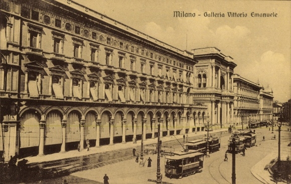 PC Milan Lombardia, Galleria Vittorio Emanuele, trams