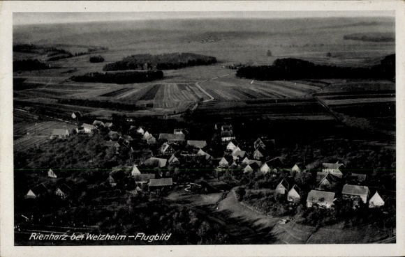 Ak Rienharz Pfahlbronn Alfdorf in Württemberg, Luftbild