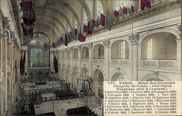 Ak Paris VII, Hôtel des Invalides, Chapelle St-Louis