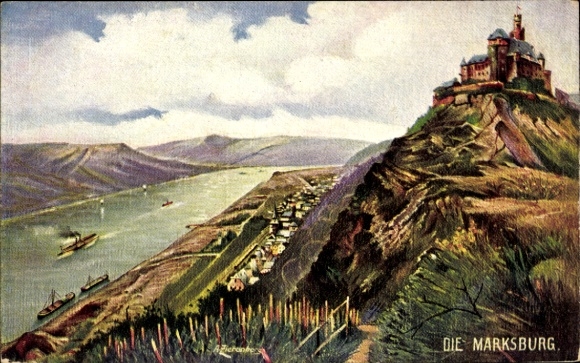 Artist PC Braubach am Rhein, Marksburg, ships