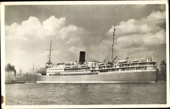 Ak stoomschip MS Sibajak, Koninklijke Rotterdamsche Lloyd, KRL