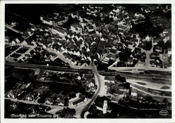 Ak Messkirch Meßkirch in de Schwäbische Alb Baden, luchtfoto