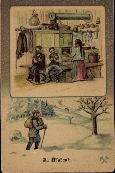 30 song cards, Anton Günther