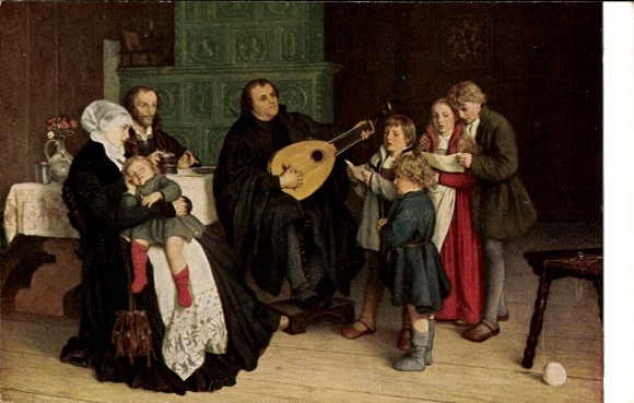 Artist PC Spangenberg, GA, Luther with his family