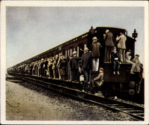 Collector's picture The post-war period No. 50, February 1922, general strike of the railway workers
