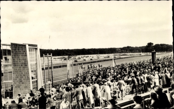 Postcard Hoppegarten in Brandenburg, racecourse