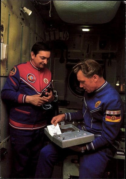 8 old PCs astronaut Sigmund Jähn, various views