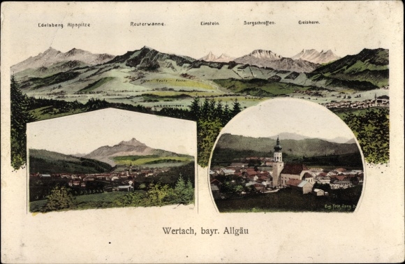 Artist PC skins, Eugen, Wertach im Allgäu, general view, mountains