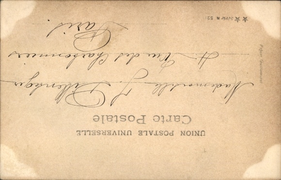 Postcard Napoleon Intime, Scene VI, First Lesson in Strategy