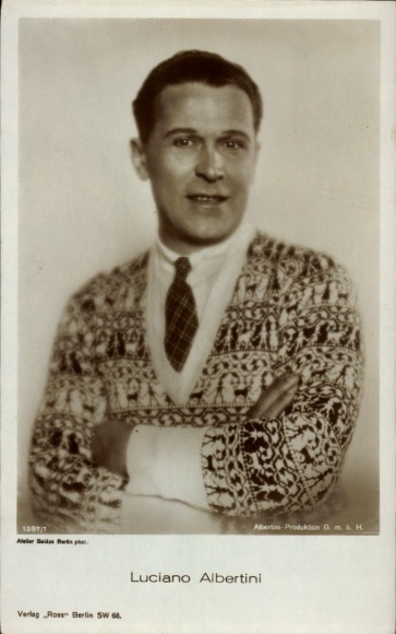 Ak Schauspieler Luciano Albertini, Ross Verlag 1387/1