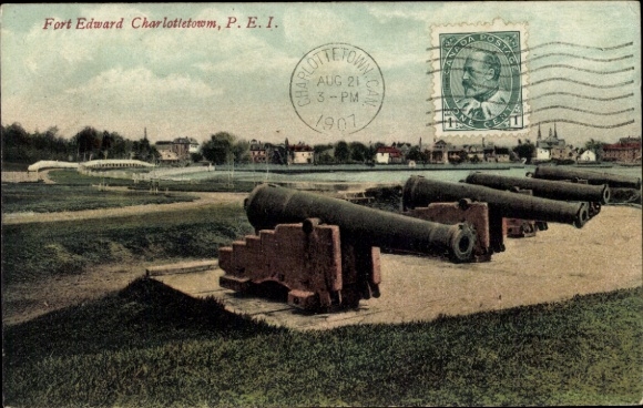 KP Charlottetown Wyspa Księcia Edwarda Kanada, Fort Edward, armaty