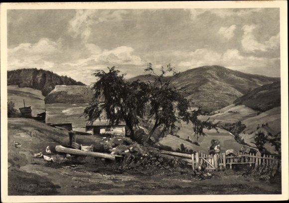 Artist Postcard Traub, Gustav, In June, HDK 633