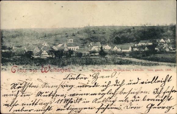 Ak Weihenzell in Mittelfranken, Gesamtansicht