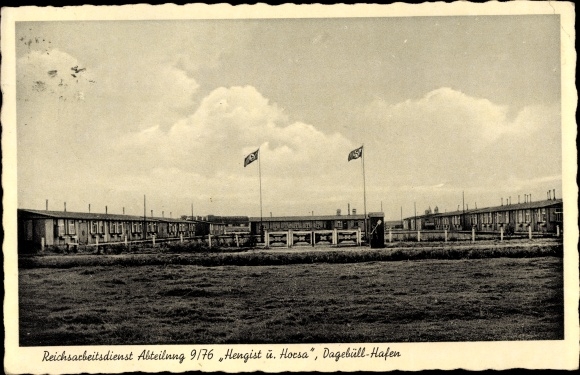 PC Dagebüll Hafen in North Friesland, Reich Labor Service Department 9/76, Hengist and Horsa