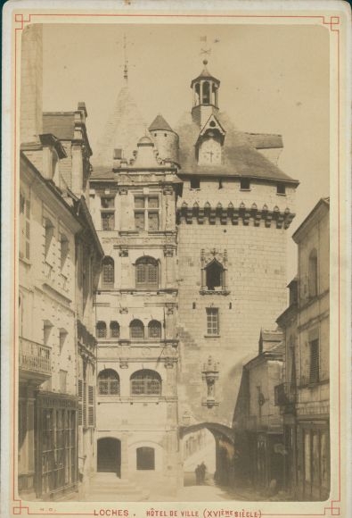 Kabinettfoto Loches Indre et Loire, Town Hall 1886
