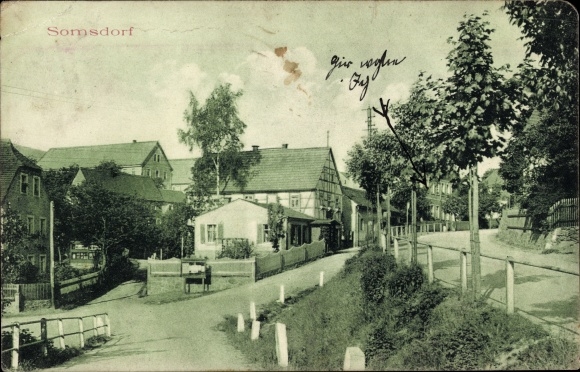 PC Somsdorf Freital in Saxony, street section