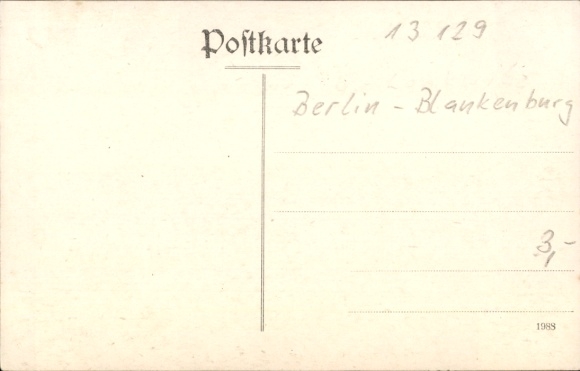 Postcard Berlin Weißensee Blankenburg, Heimstätte Upstall