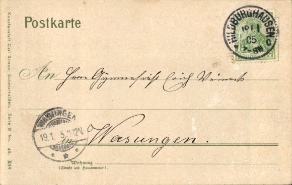 Ak Hildburghausen in Thüringen, Hirschplatz
