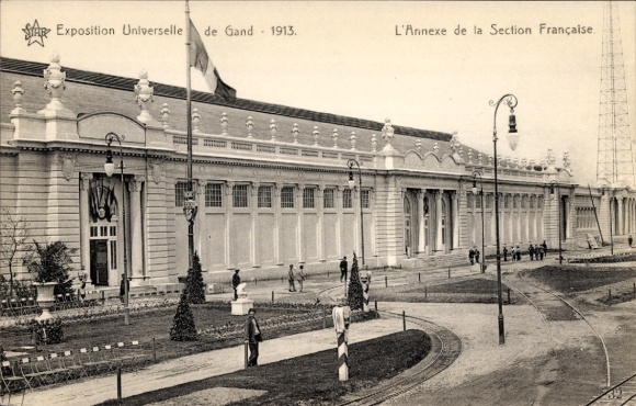 Postcard Gent Gent East Flanders, World Exhibition 1913, Appendix, French part