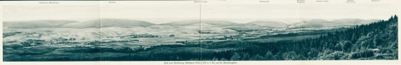 Klapp Postcard Obernkirchen in the Schaumburg district, Bückeberg, Weserbergkette