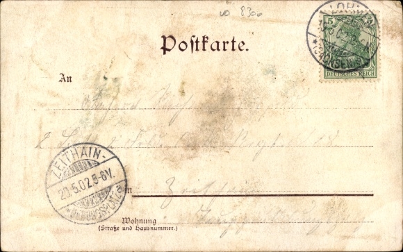 Chromo-Litho Lohmen in the Elbe Sandstone Mountains, Lochmühle, Liebethaler Grund