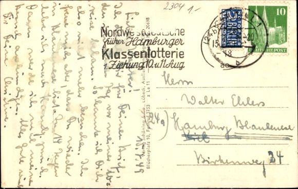 Postcard Laboe, view of the naval memorial, monument, sea, beach