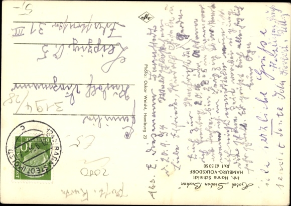 Postcard Hamburg Wandsbek Volksdorf, Hotel Sieben Buchen