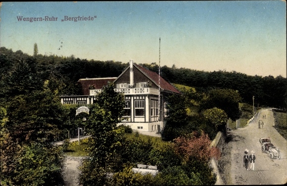 Postcard Wengern Wetter on the Ruhr, Inn Bergfriede