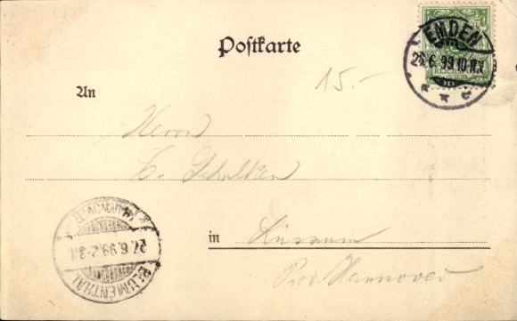 Postcard Counts of East Frisia, Ulrich I, Enno I, Edzard I, Anna, Rudolph Christian, Juliana, portraits