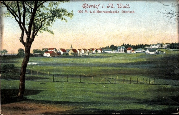 Postcard Oberhof in the Thuringian Forest, Oberland