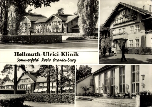 Postcard Sommerfeld Kremmen in Brandenburg, Hellmuth Ulrici Clinic