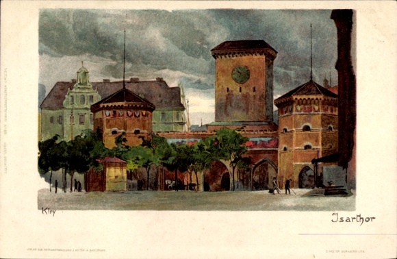 Artysta lito Kley, Heinrich, Monachium, Isartor
