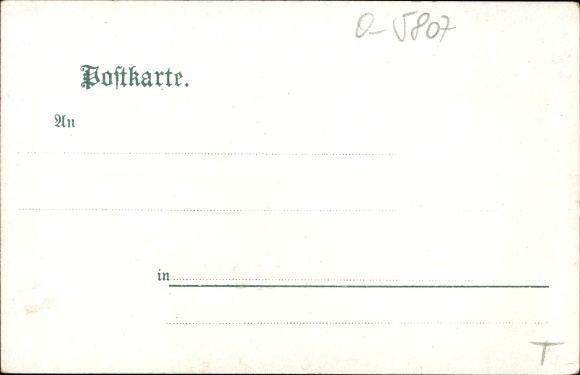 Postcard Ohrdruf Thuringia, building on Marktstrasse