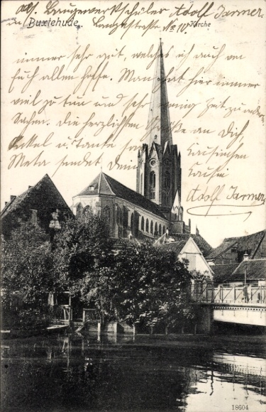 Postcard Buxtehude in Lower Saxony, Ms. Baugewerkschuler Jarmer Buxtehude. Langstraße Nr 10