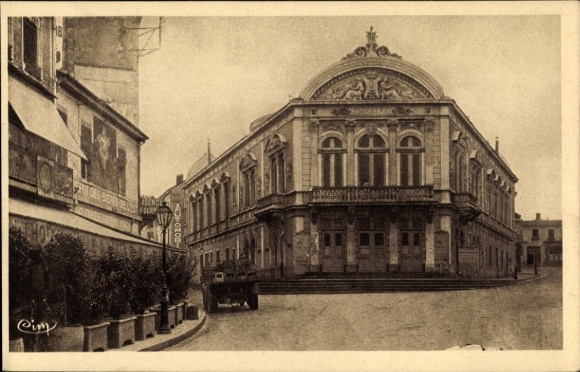 Ak Roanne Loire, Theatergebäude, historische Architektur, städtische Szenerie