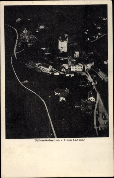 Postcard Haag in the district of Mühldorf am Inn, Upper Bavaria, view of the town with the castle, aerial photo
