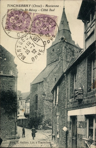 Ak Tinchebray Orne, Stadtansicht von  Kirche, alte Straßen,  Architektur